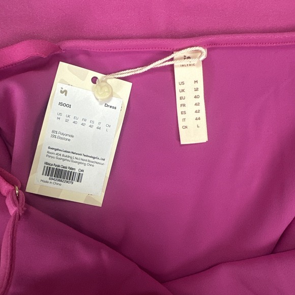 Hot Pink Bodycon Dress Sleeveless Mini Dress Spaghetti Strap Faux Leather Sexy - Picture 6 of 12